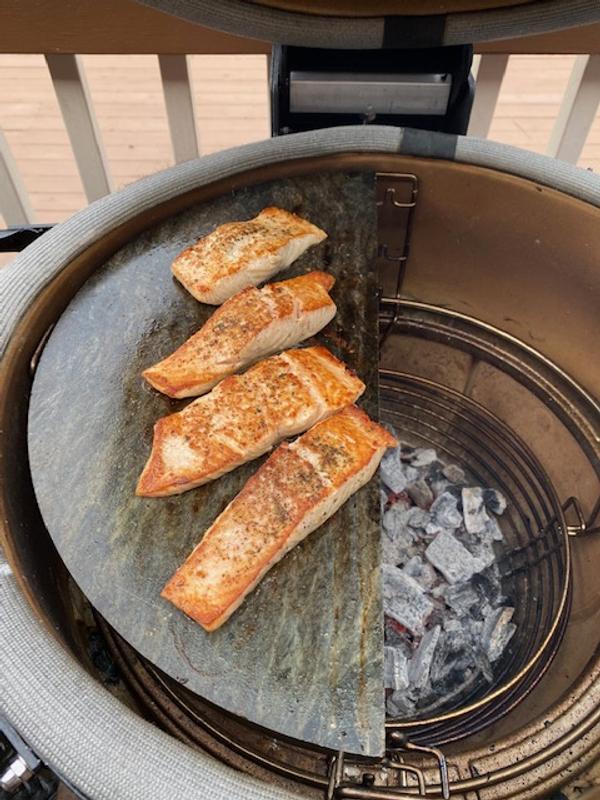 tasty crispy soapstone salmon!