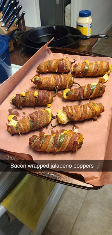 Bacon wrapped Jalapeno heaters