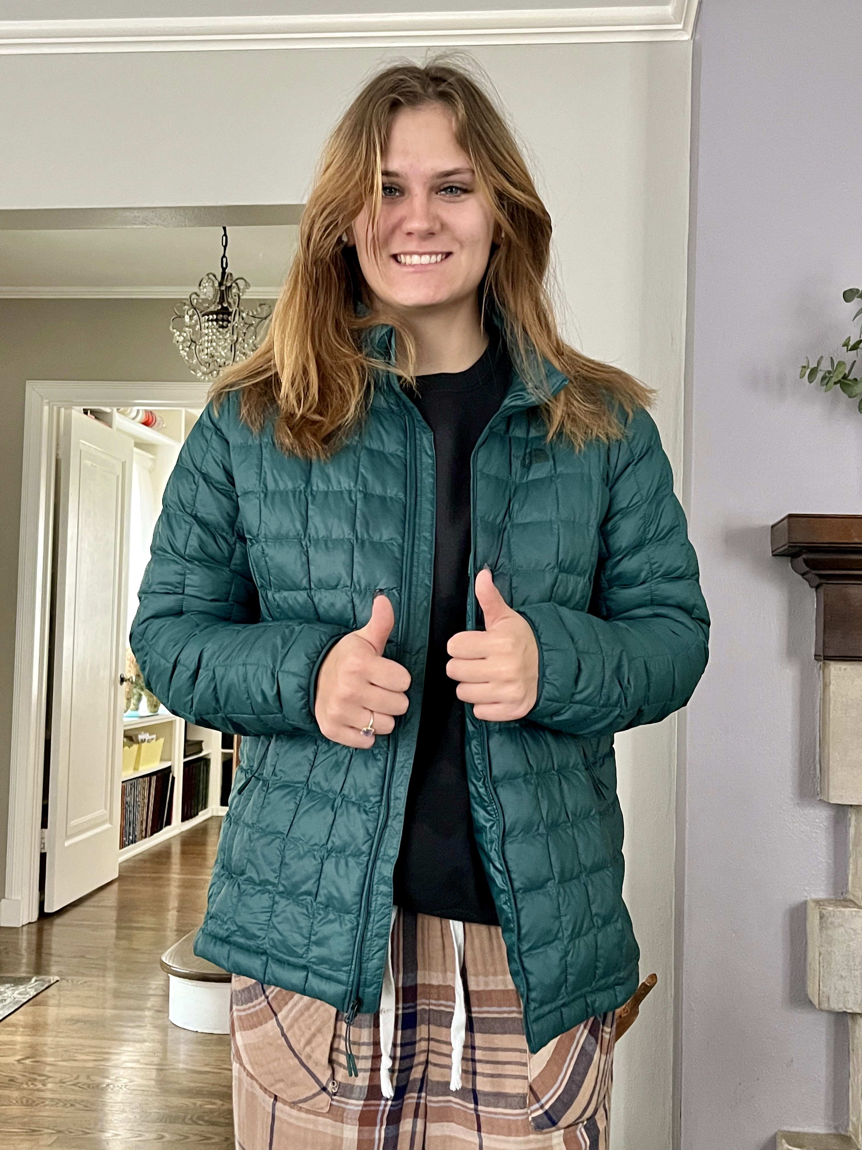 Found a way to get a teenager to actually wear a coat 🤣