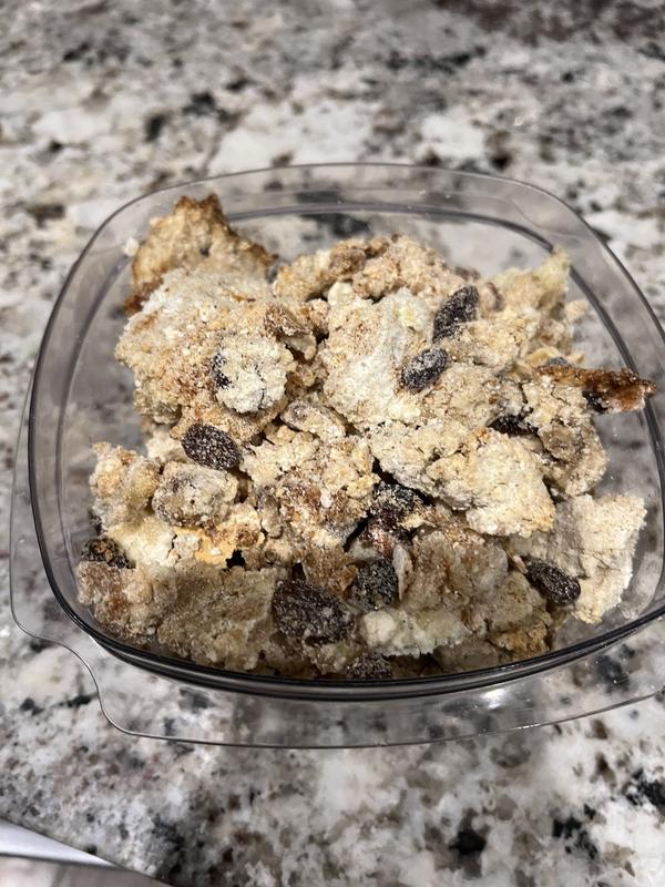 That's how the cinnamon raisin bread turned out