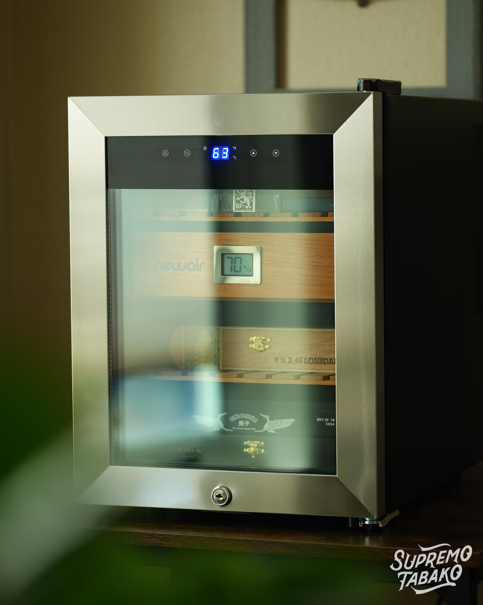 Front of the humidor