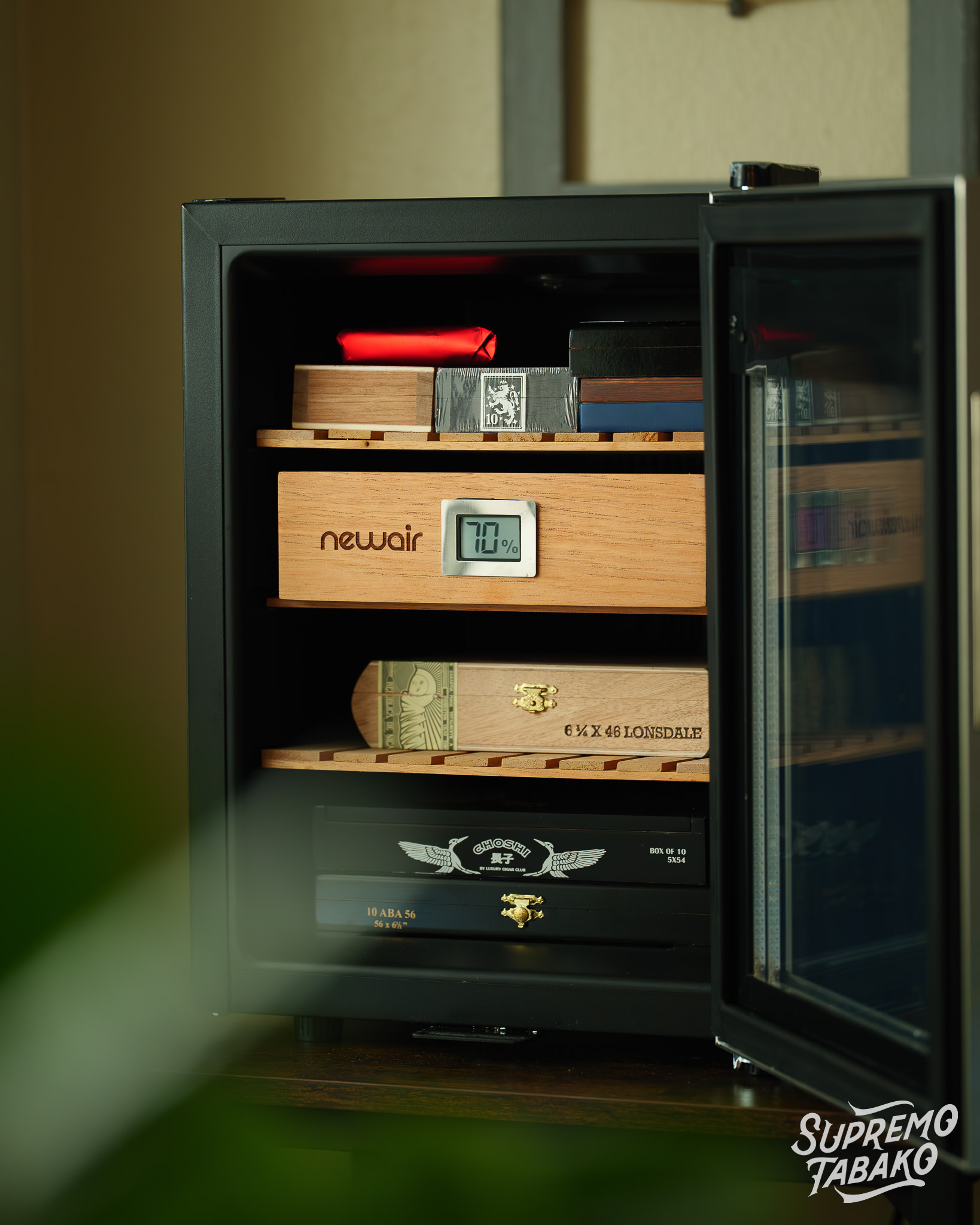 Inside of the humidor