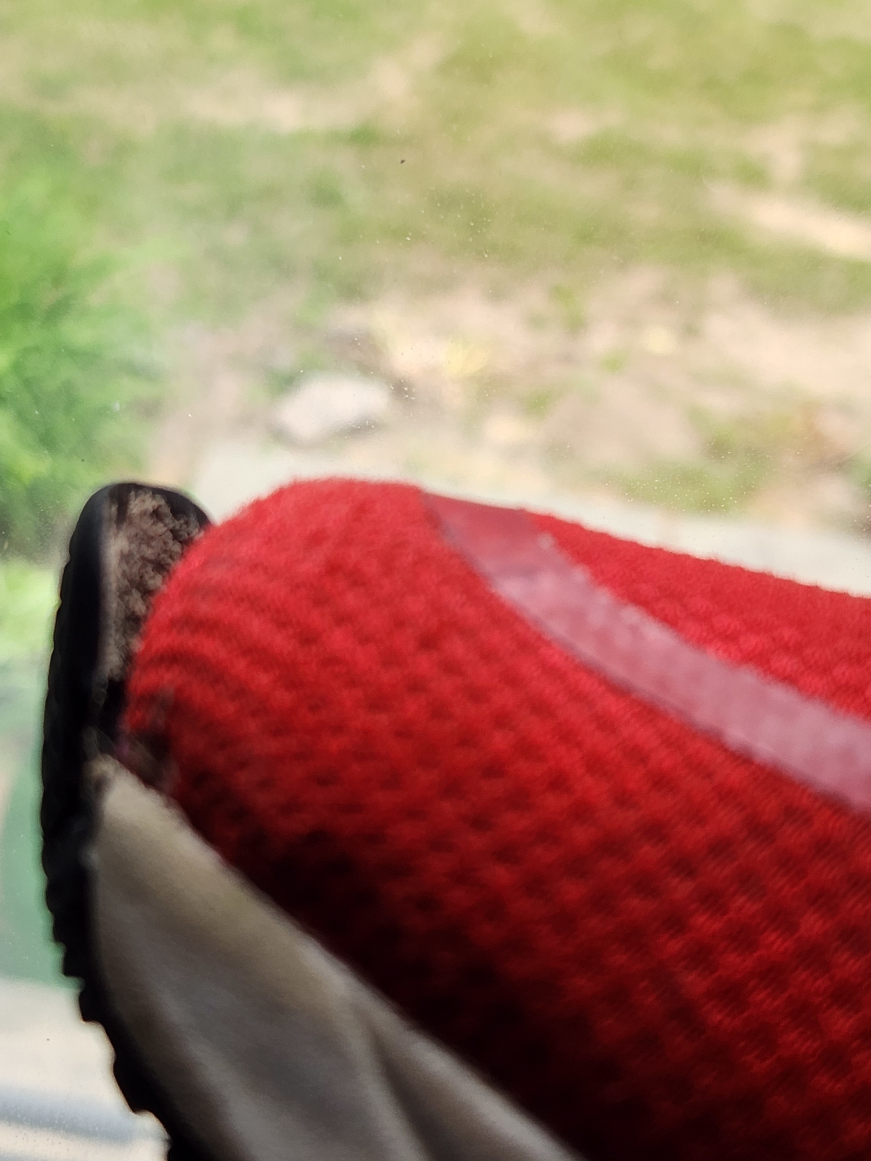 rubber toe seperated from mesh on both shoes within 3 mos of wearing.