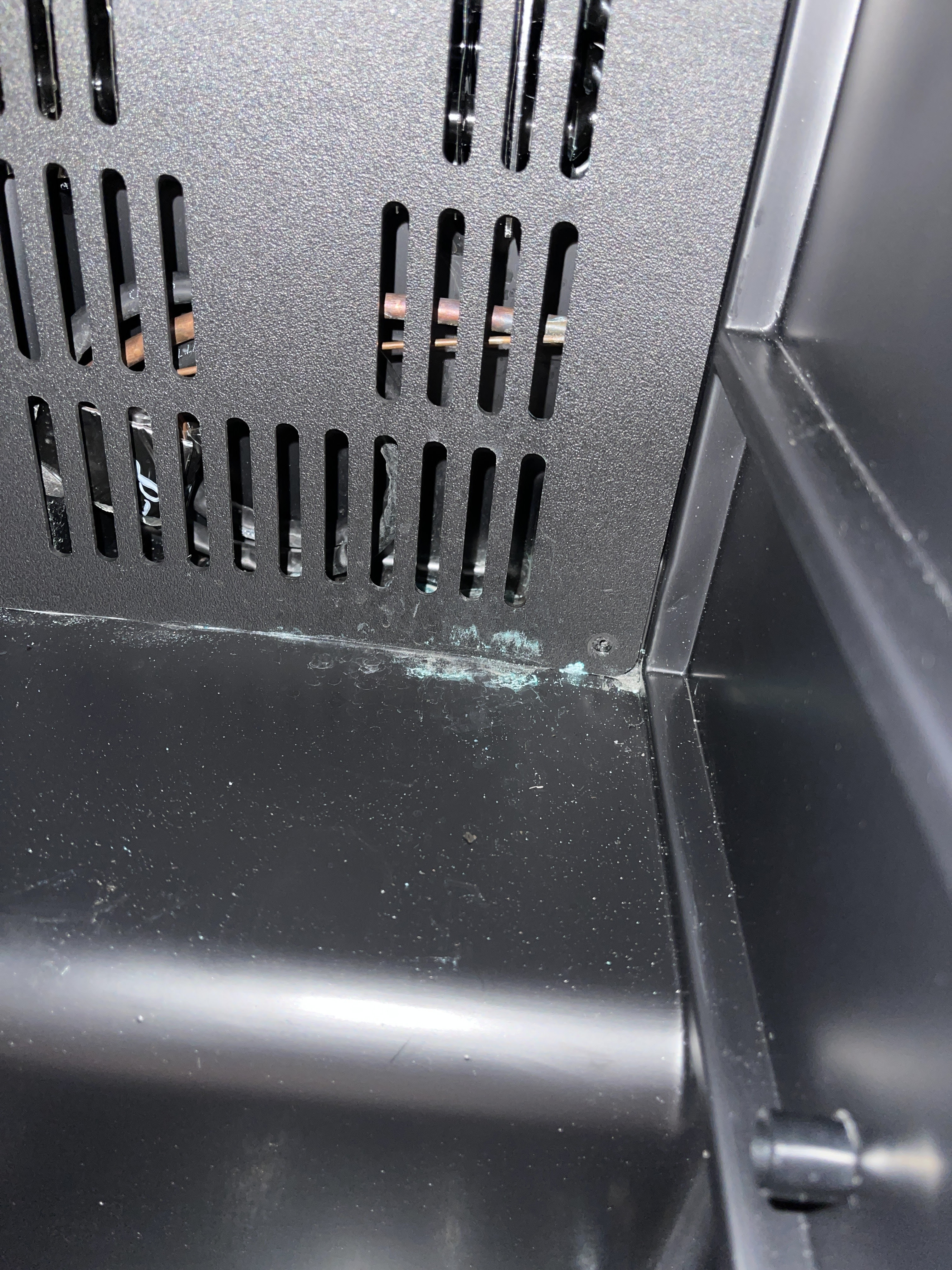 Coolant leaking inside unit