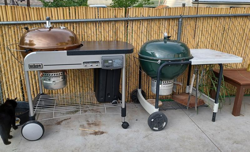 New Copper Performer Deluxe with old reliable Green Performer.