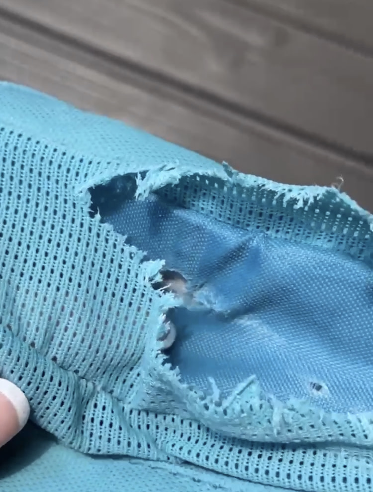 pocket rip from washing