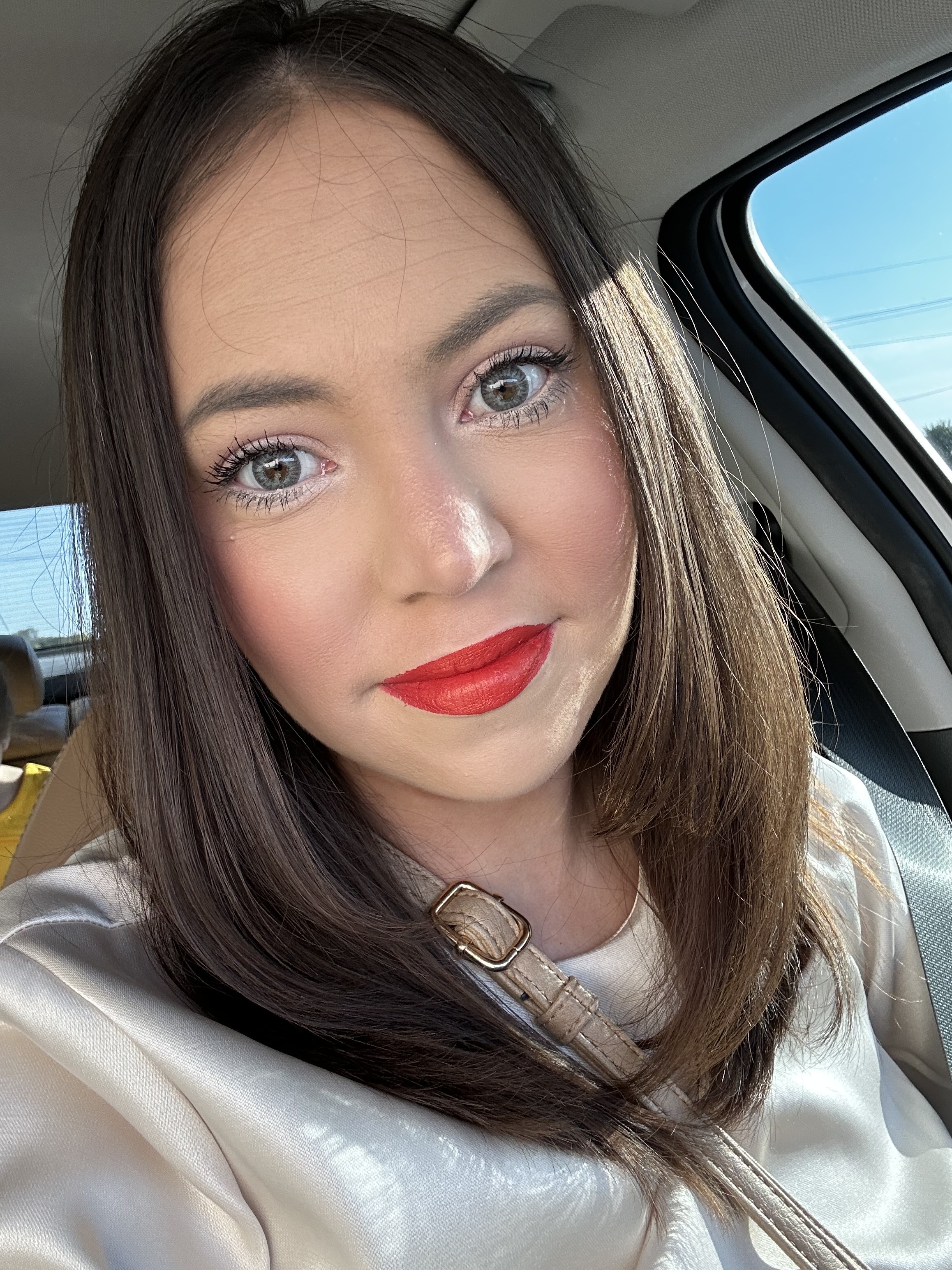 Wearing the product in natural lighting