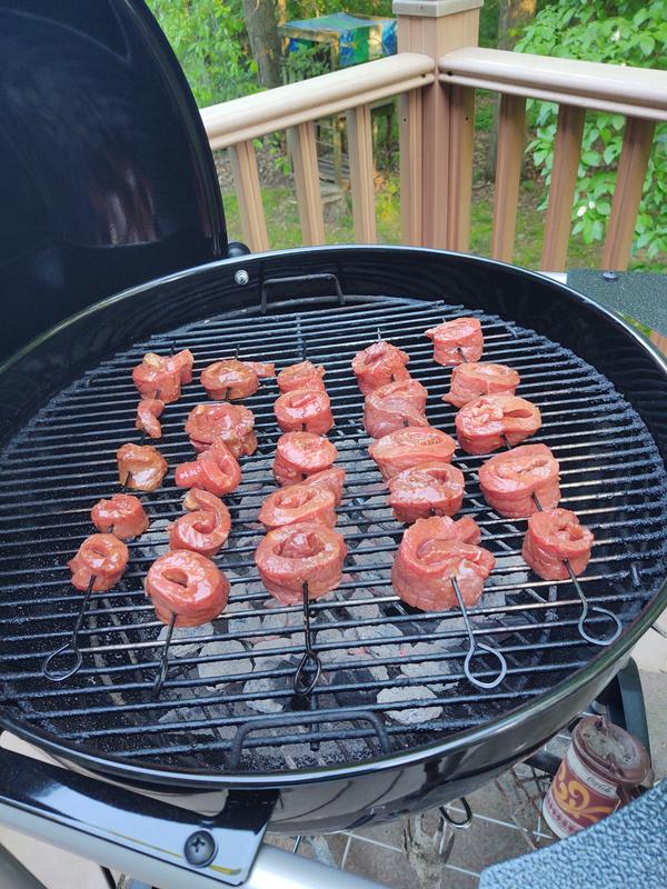 Breaking it in with teriyaki steak rollups