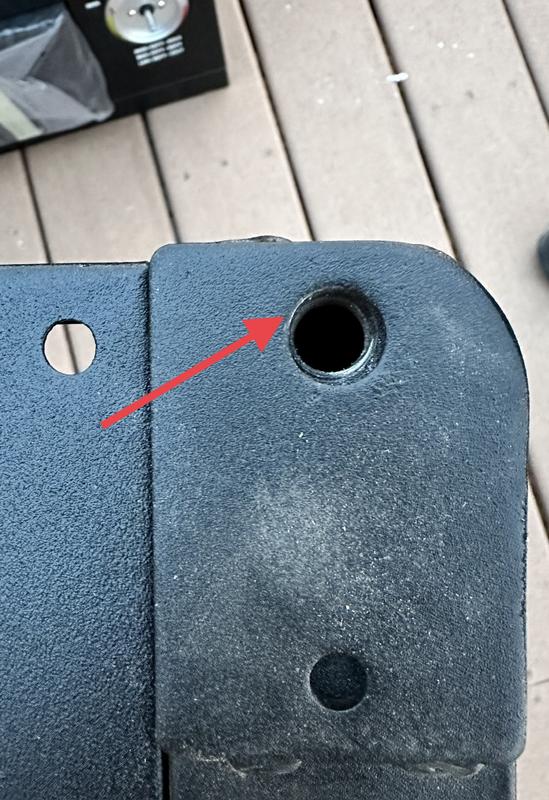 Photo 1 - backing plate blocked threaded Caster stud