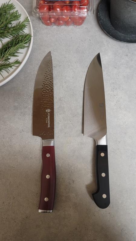 That's my old "good knife" (and only knife prior) to the left. No hate to it, but...now that's just a backup for sure. The Forged in Fire one.