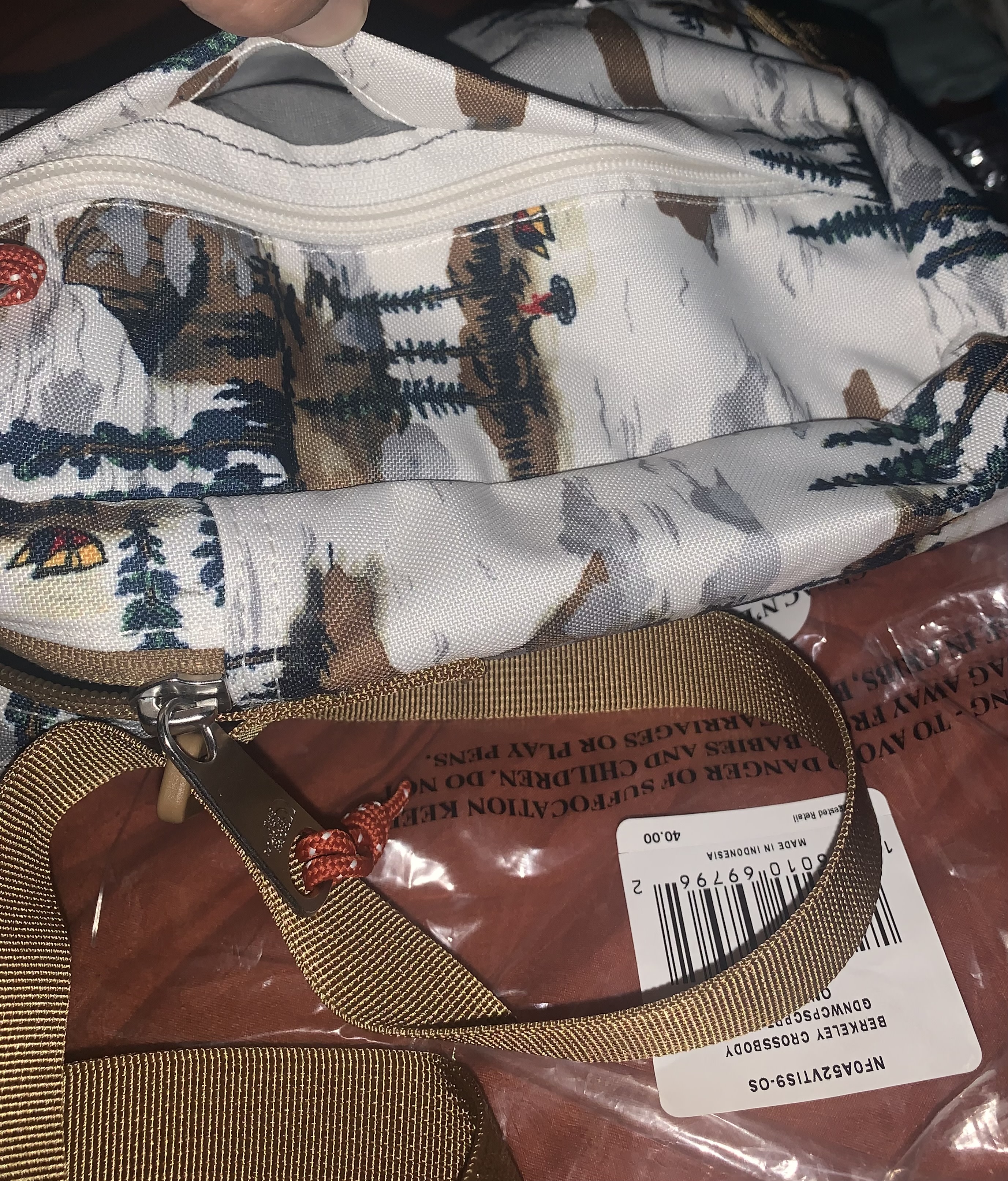 Huge cut or tear under flap