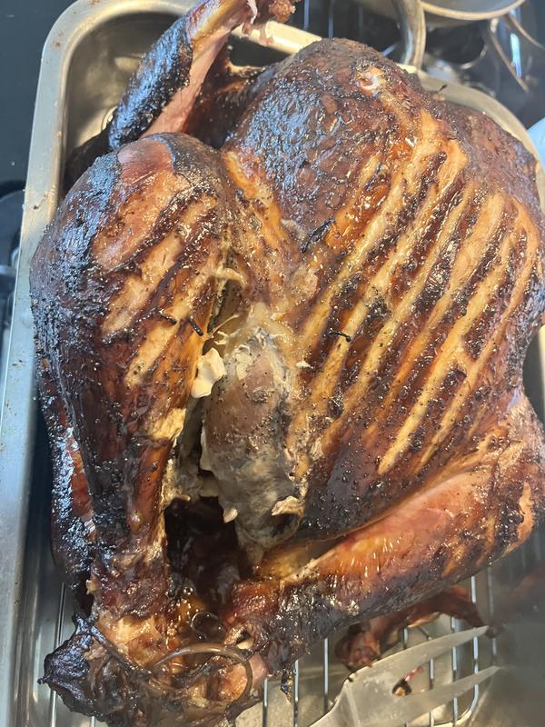 Baby back ribs and whole turkey