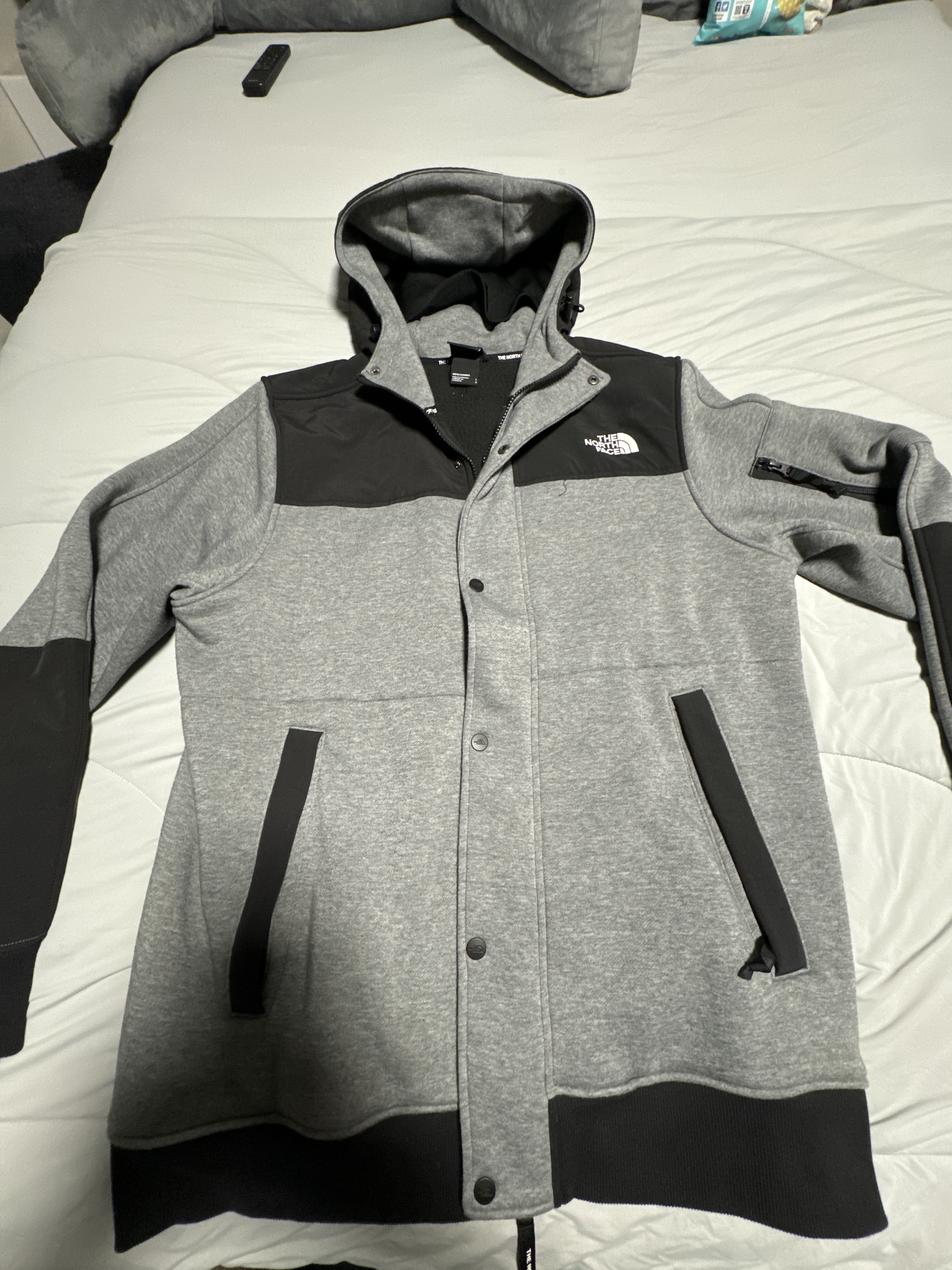 The North Face Men's Highrail Zip-and-Snap Front Fleece Hooded