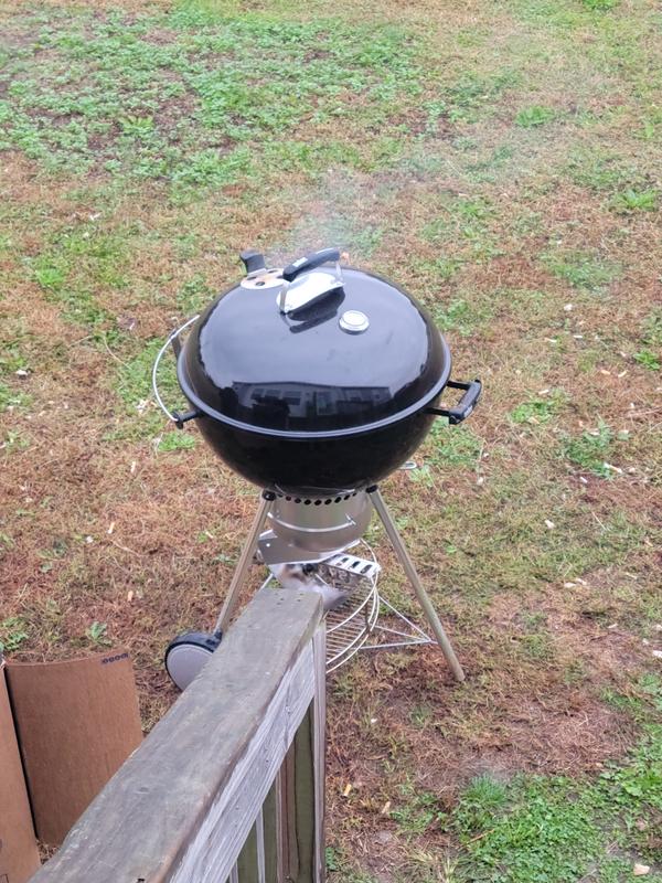 Currently smoking in a light rain