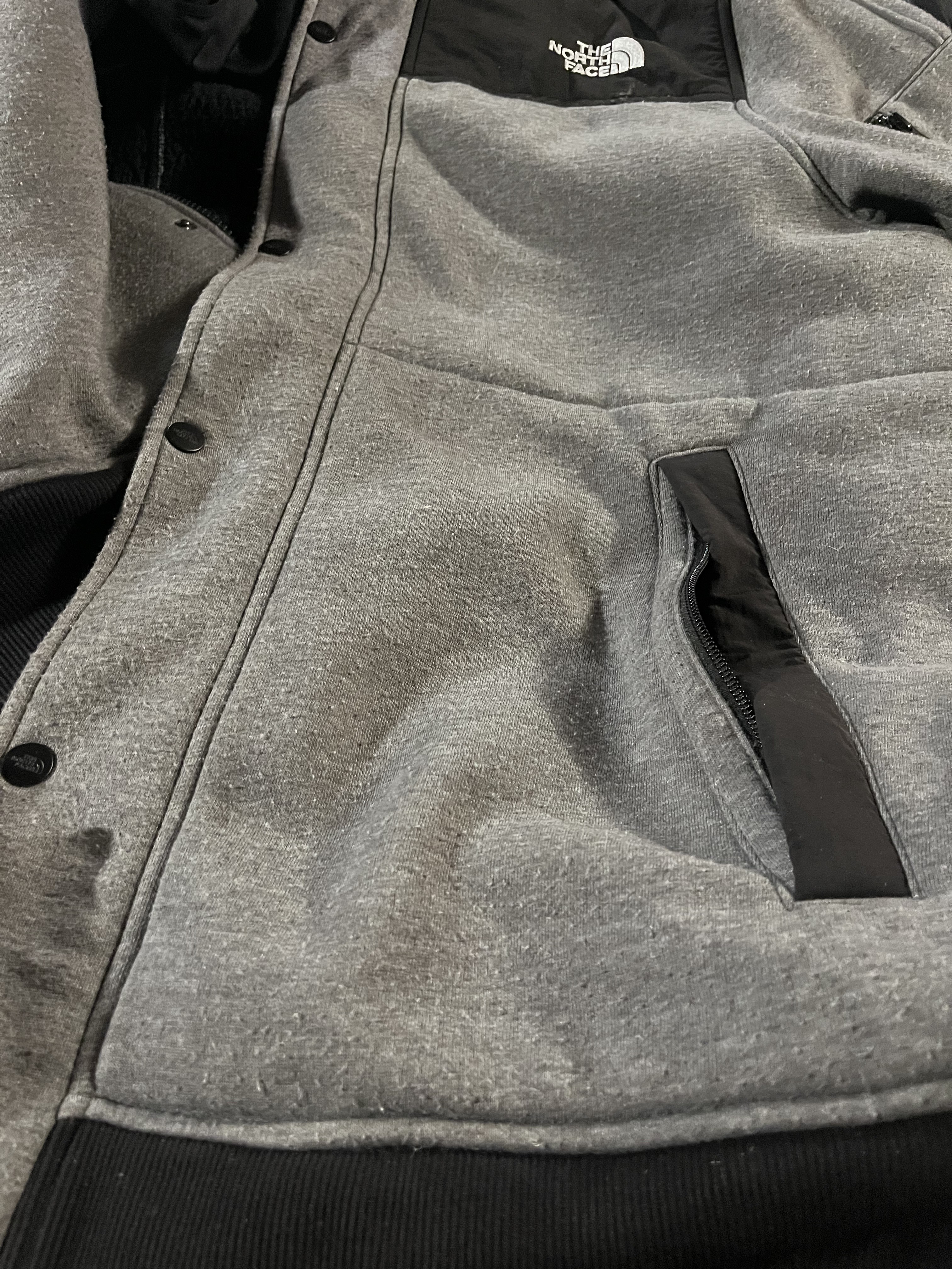 As you can see it's all over the whole brand new jacket.