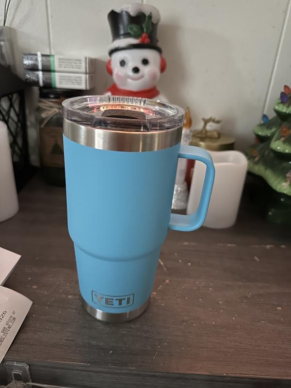 Reef blue travel mug is my go to coffee cup!