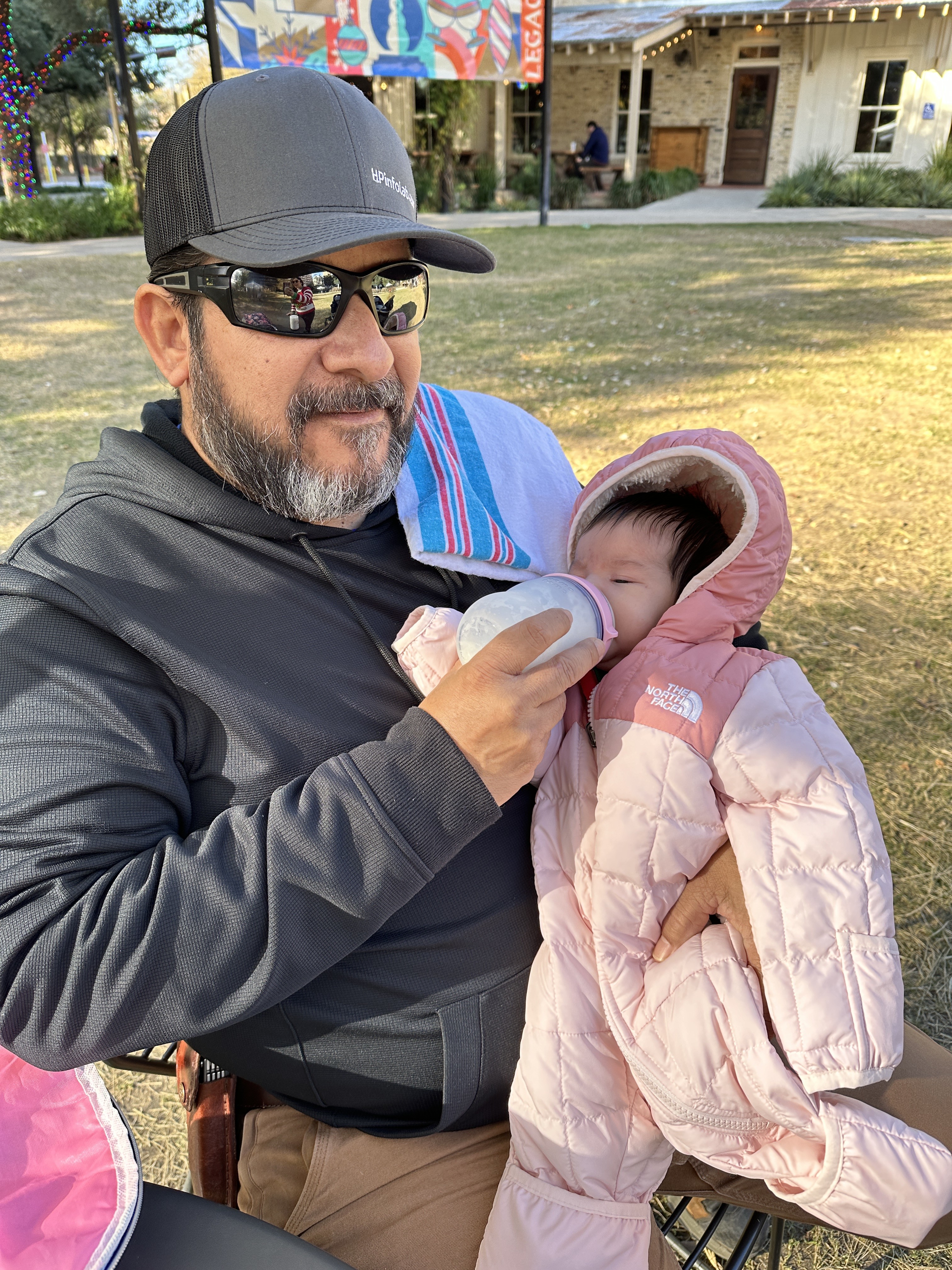 In the park on a cold day!