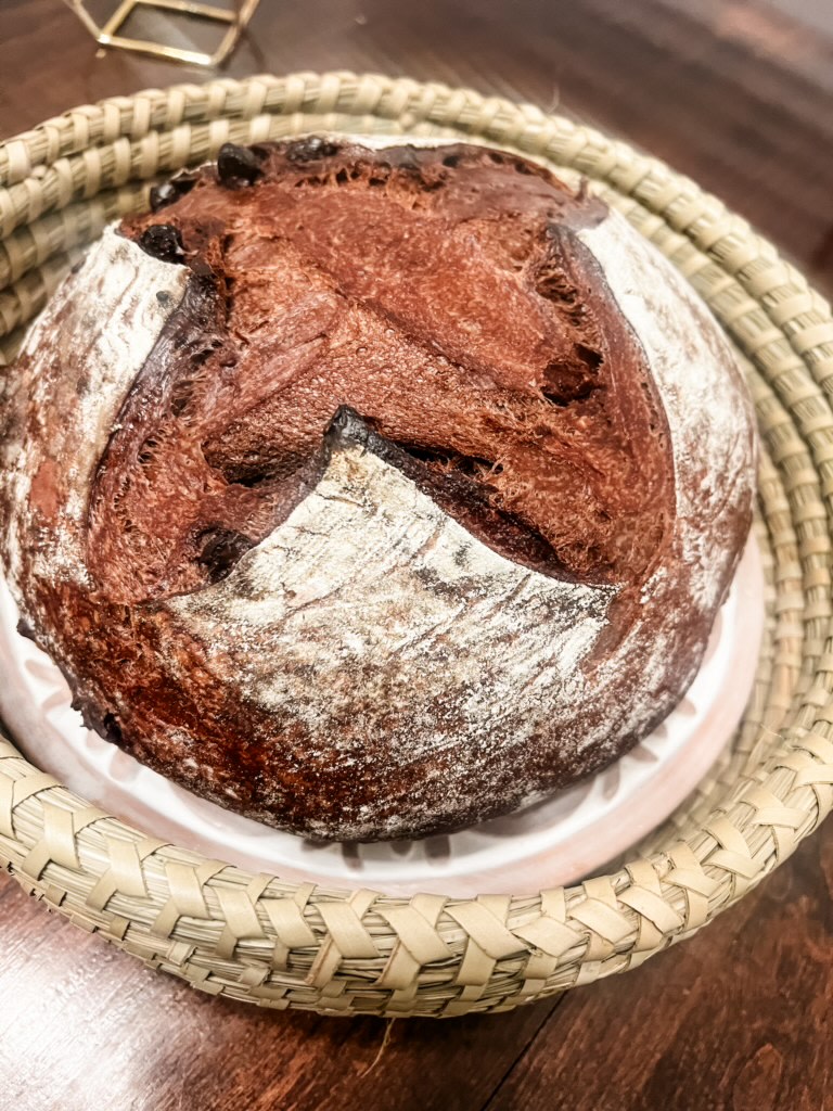 Chocolate sourdough loaf