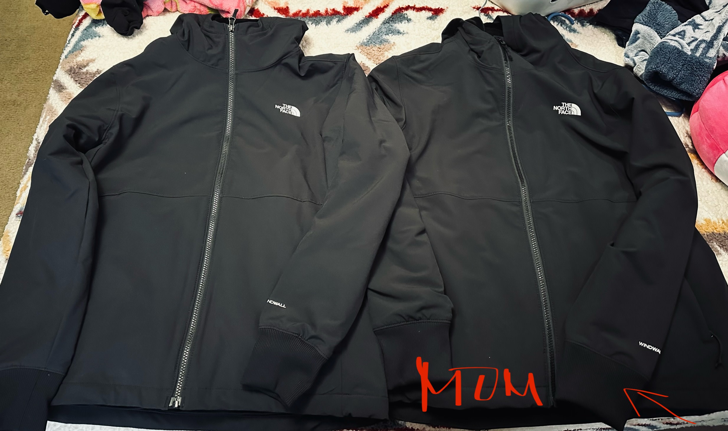 Left is mine and moms is on the right.  Can't even tell the difference