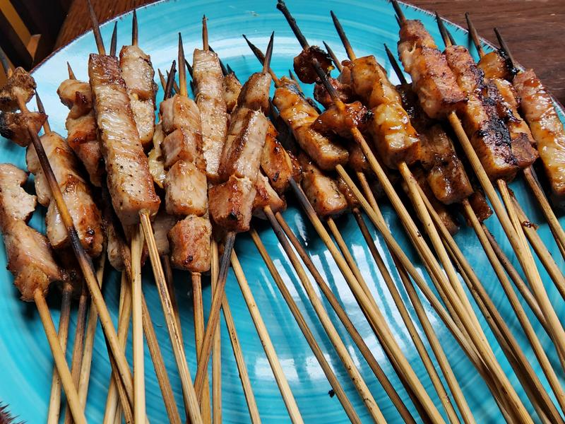 Finished satay