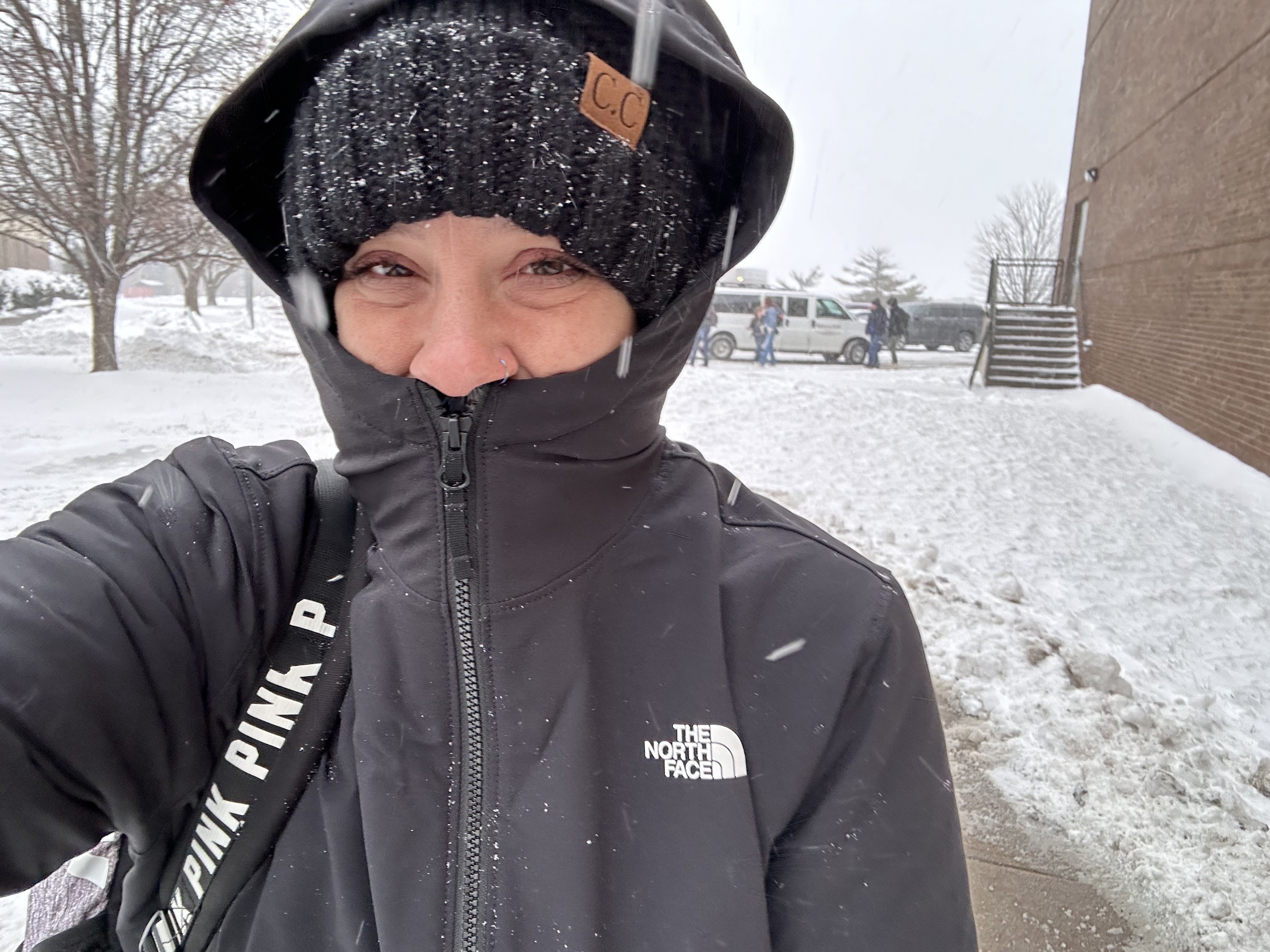 Staying warm in -25° weather in St. Joseph Missouri