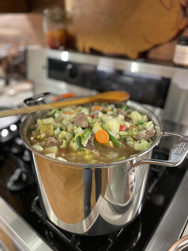 1st vegetable soup in my new pot!