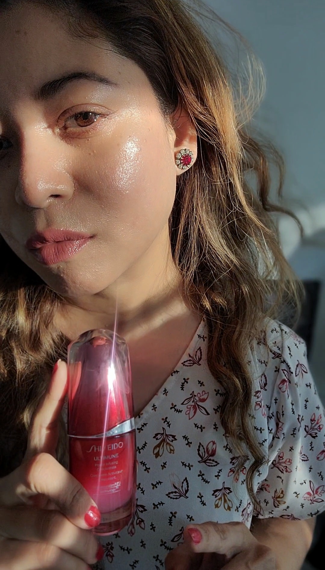 Hydrating skin after using