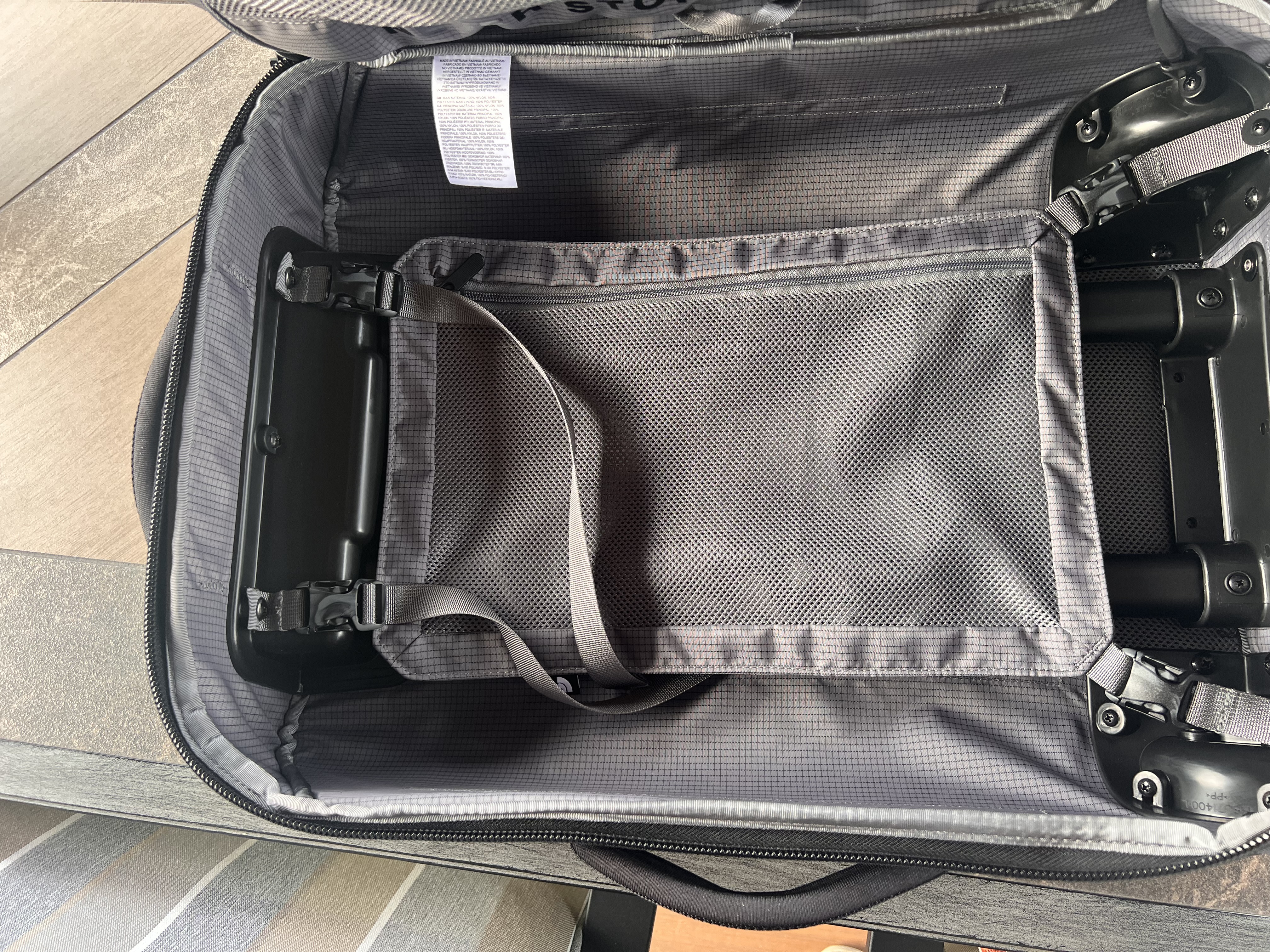 Inside with another storage pocket