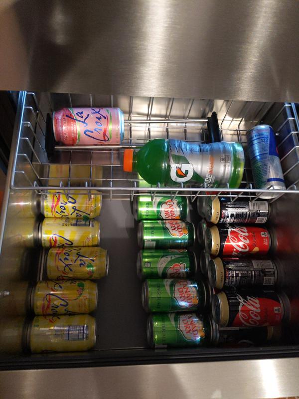 We've packed over three 12 packs in just the bottom drawer.