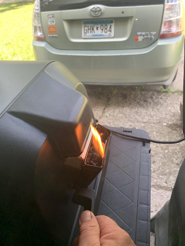 What was happening with my pellets after ignition