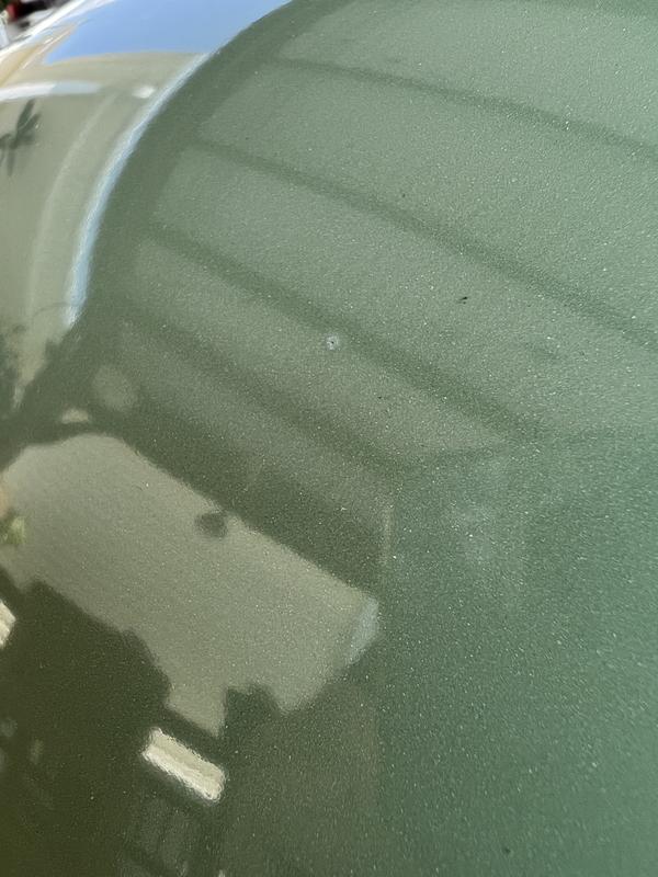 Paint missing from lid