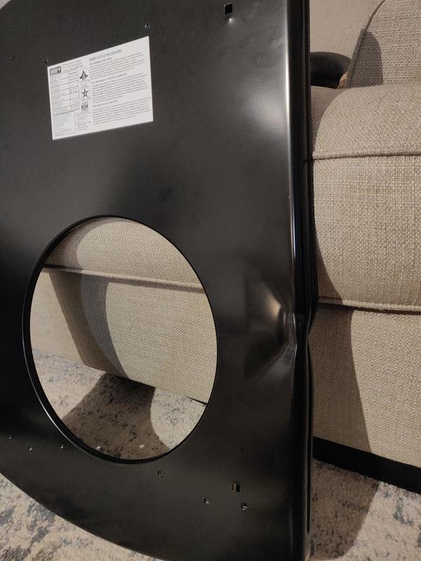 Huge dent on the main bottom panel out of the box