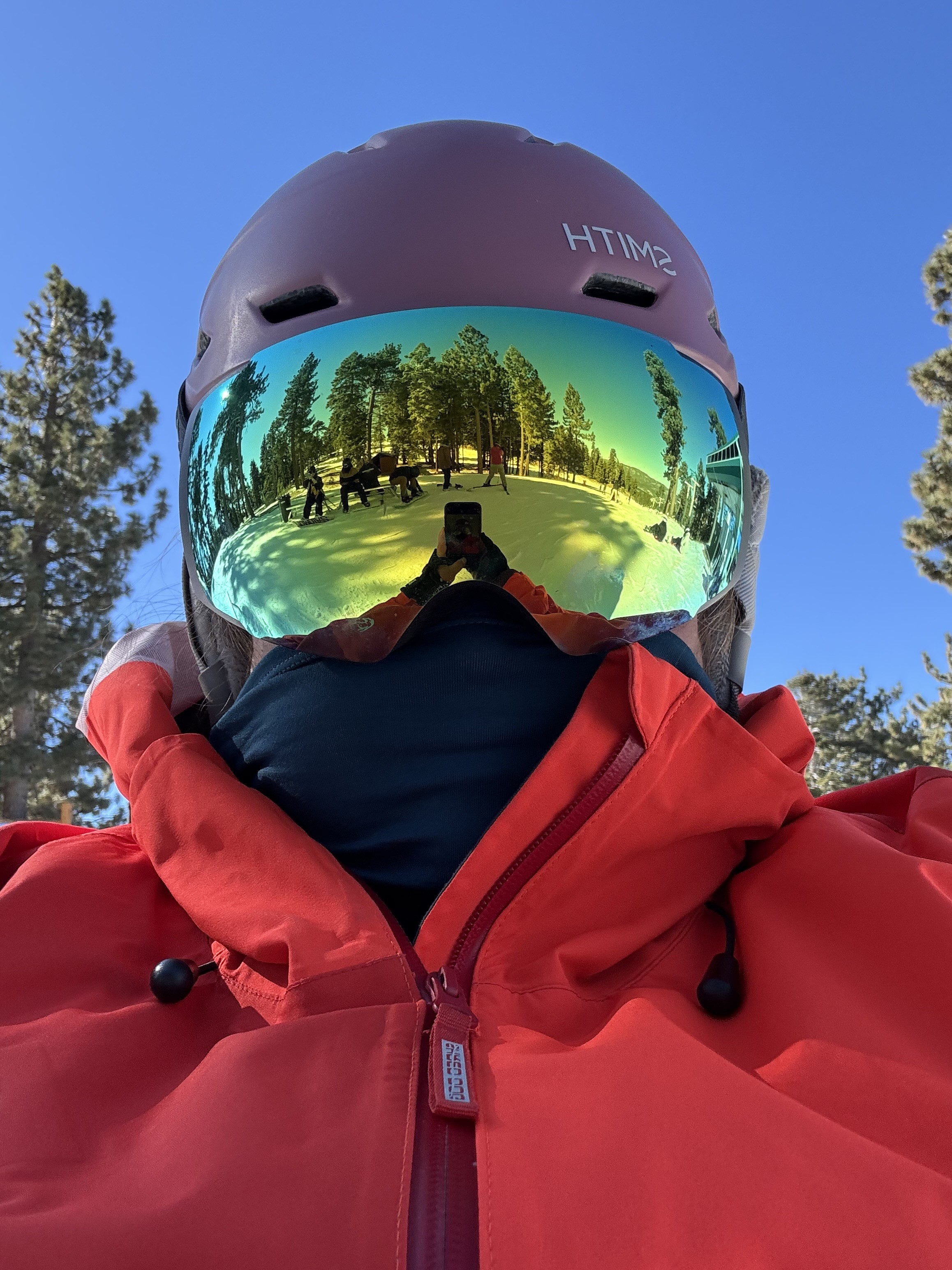 Keeping my face warm from the cold winds