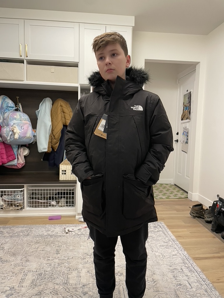 Male Junior High School models don't smile. They do the cool "French pout!"