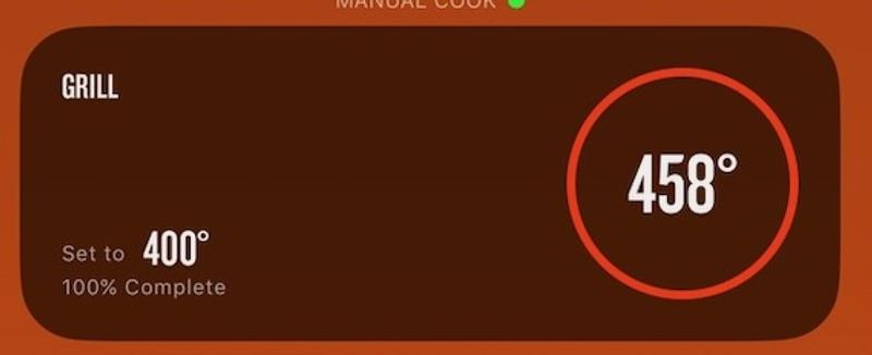 458F for a 400F setpoint.