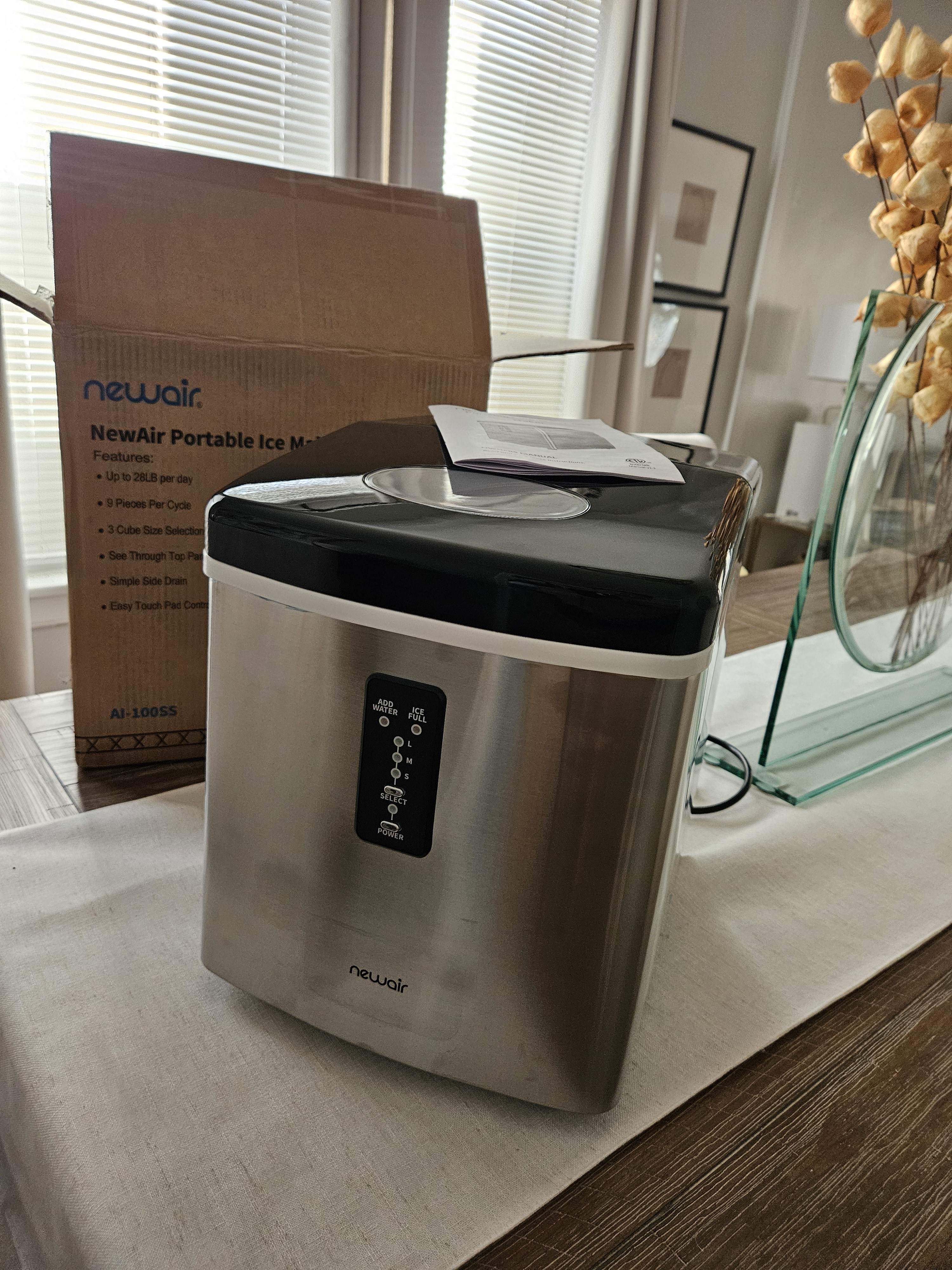 Beautifully designed and definitely a great ice machine.