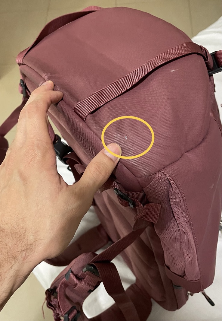 The bag hit the ground at this point.