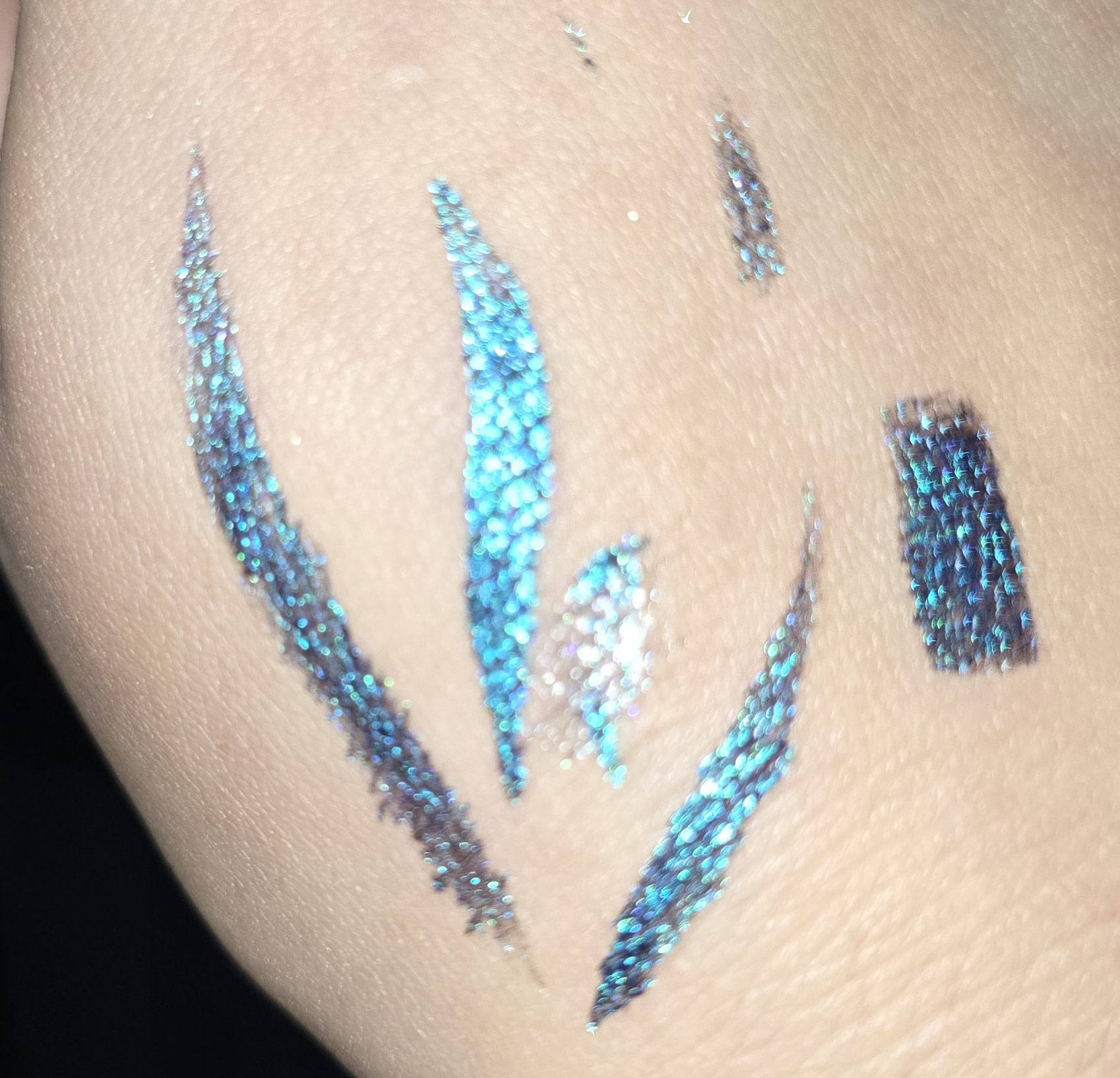 The middle smudged spot was all oil