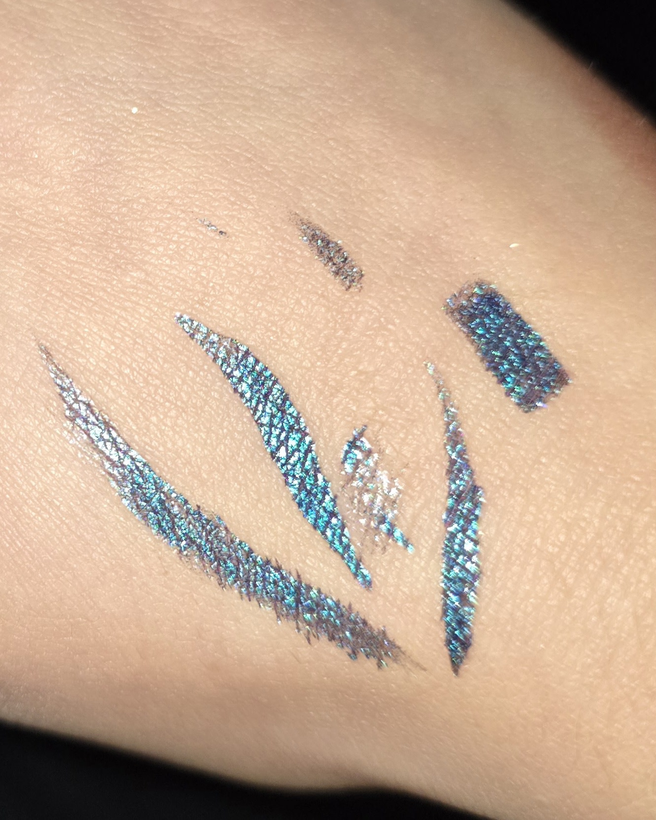 The middle smudged spot was all oil
