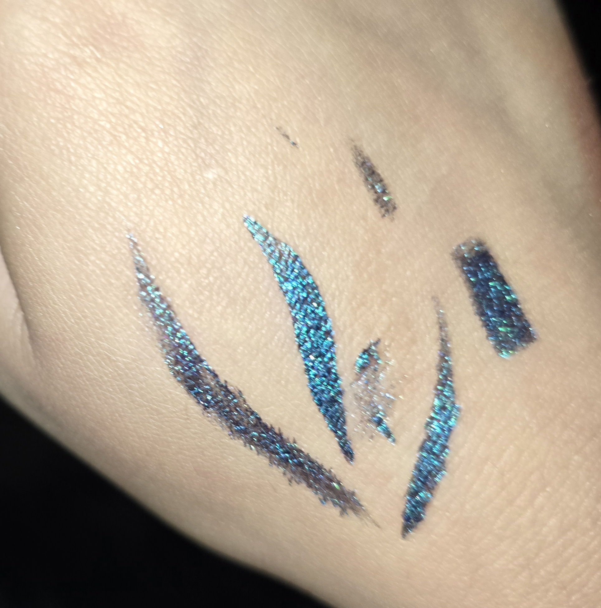 The middle smudged spot was all oil