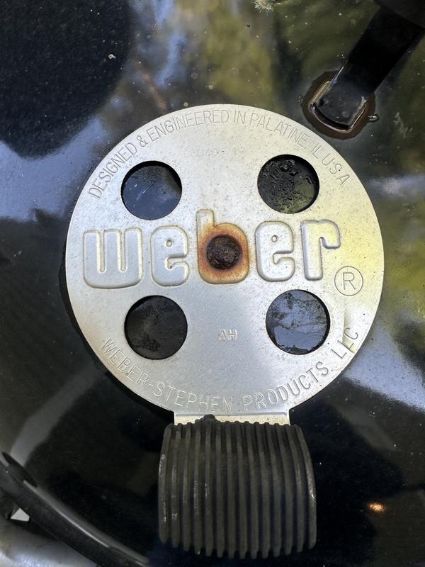 The rusted spot right were the coal great mount is