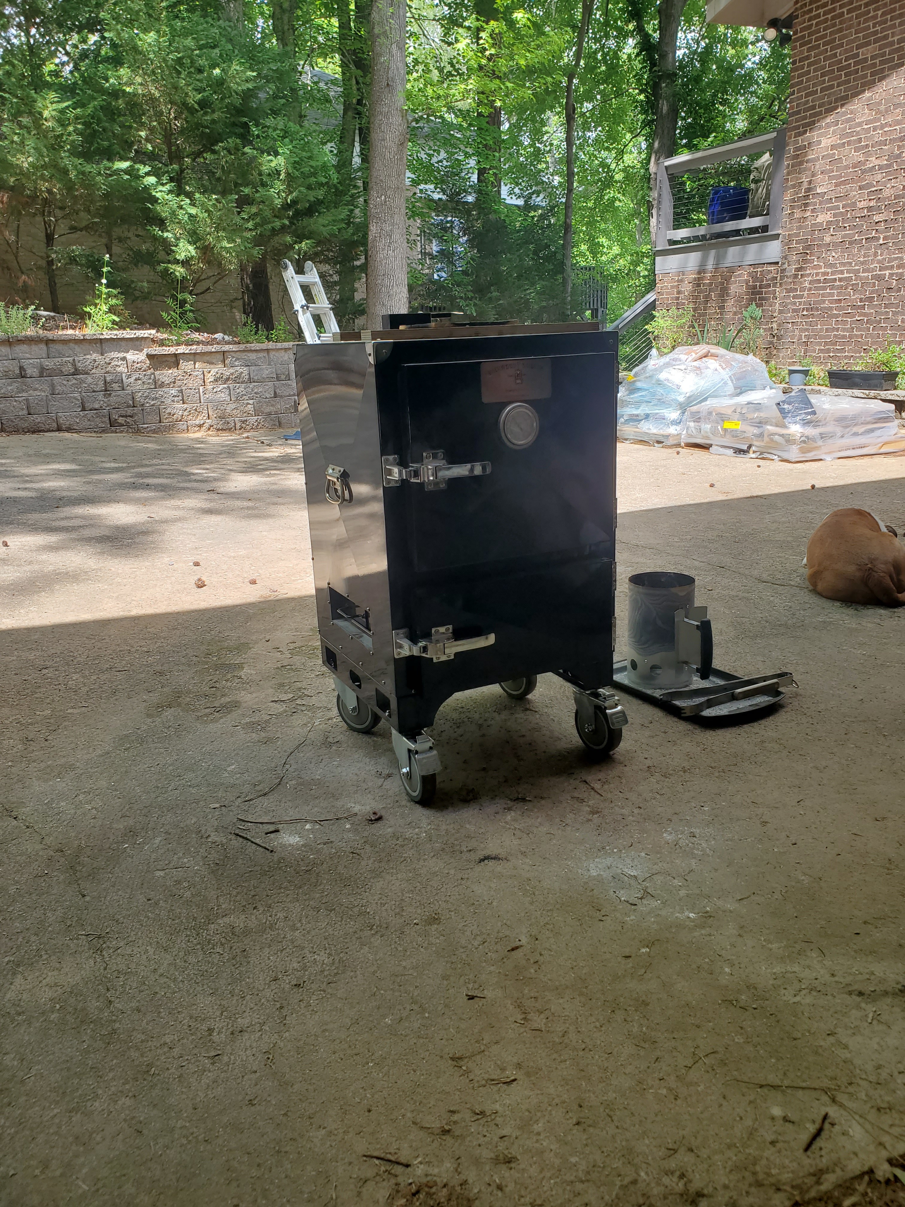 The Chubby 3400 smoking away.