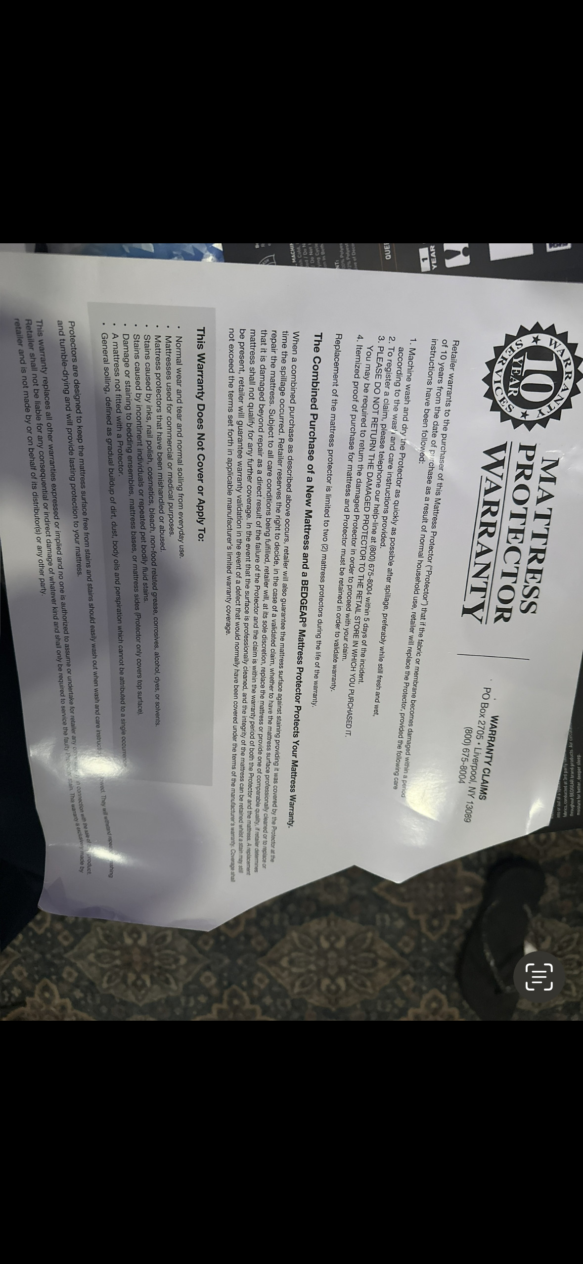 Just incase they need to know what they promised.