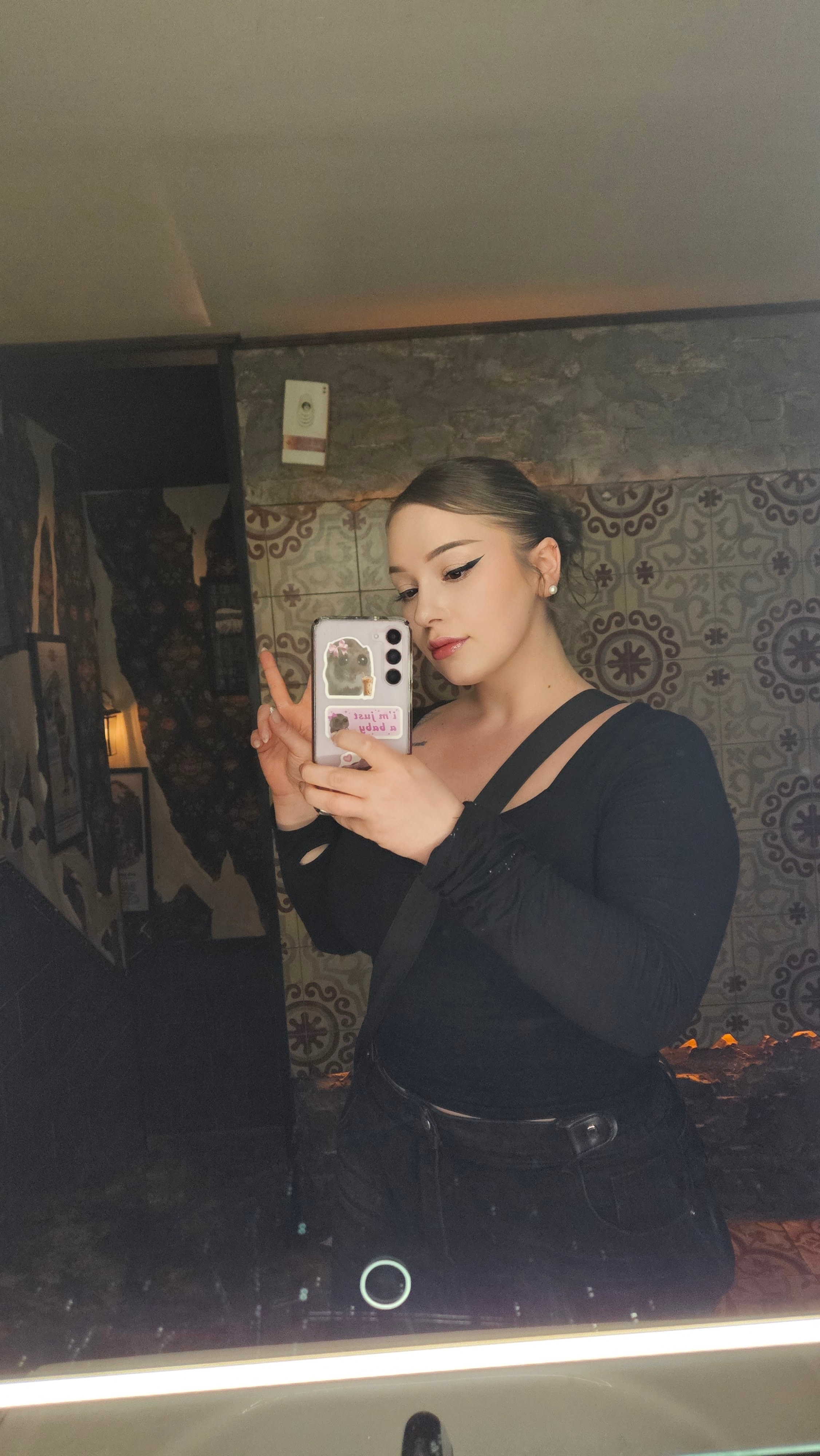 My makeup after 9 hours of working and 1 hour of drinking