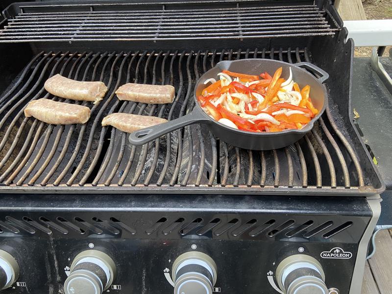 Sausages, peppers and onions!