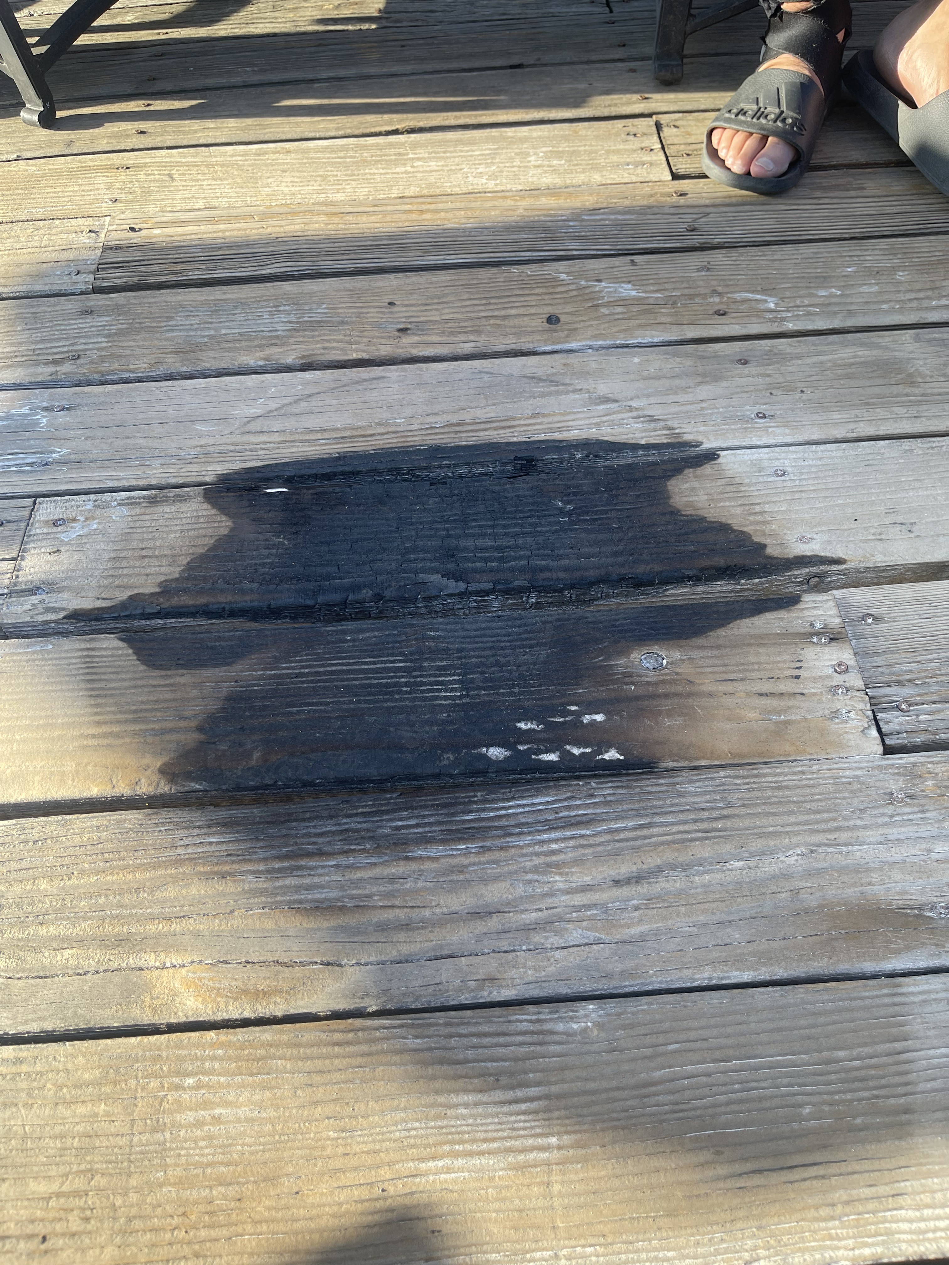 This happened on this fire pits first use!