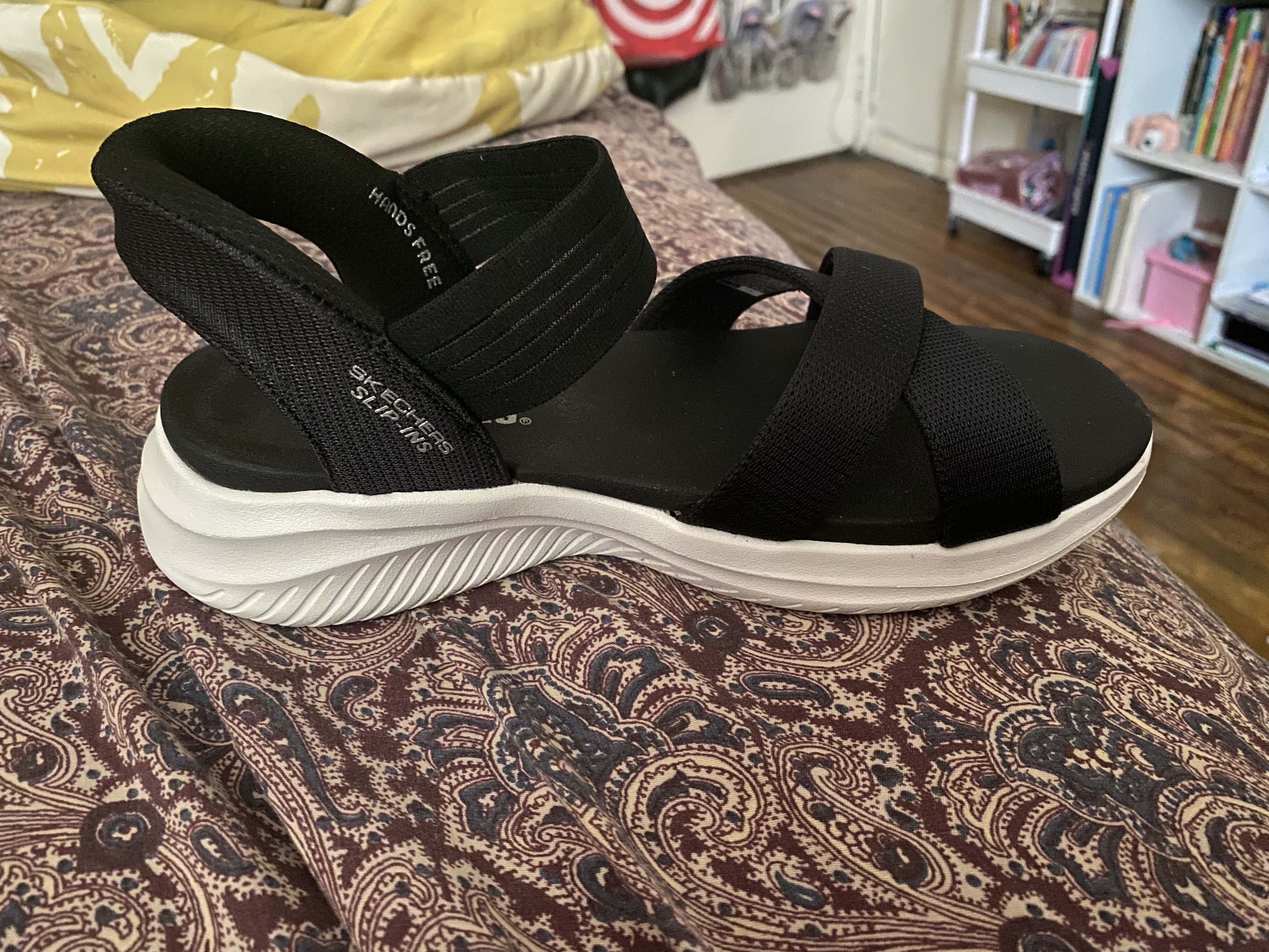 Back side if shoe caused a cut