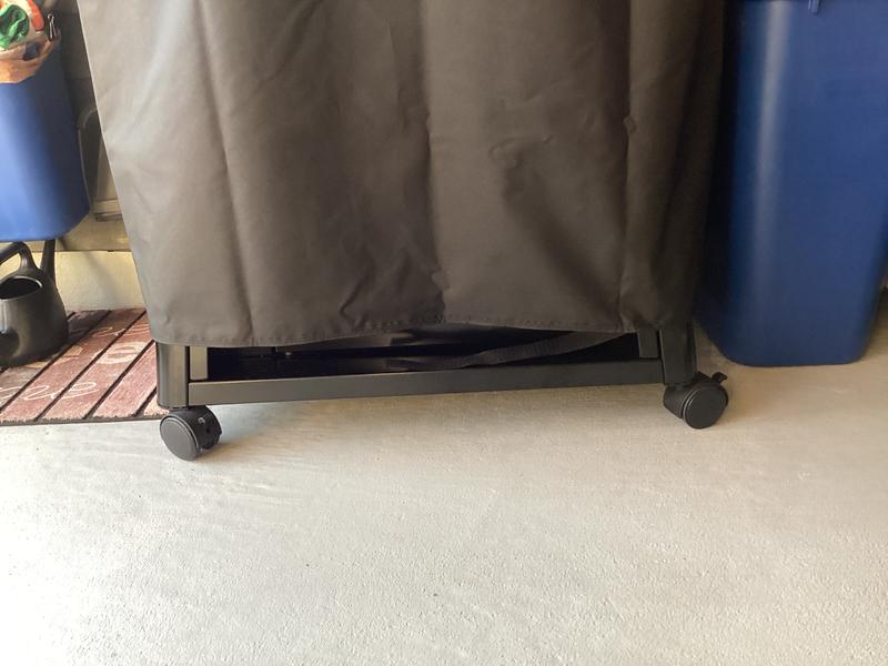 Inside grille housing, plastic side shelf, short length cover - @4"
