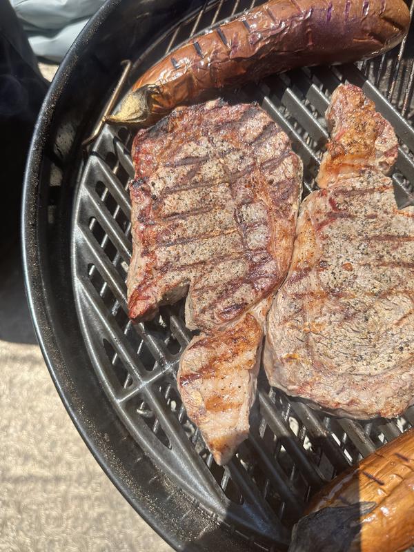 I bought a thicker grill plate to get better grill marks