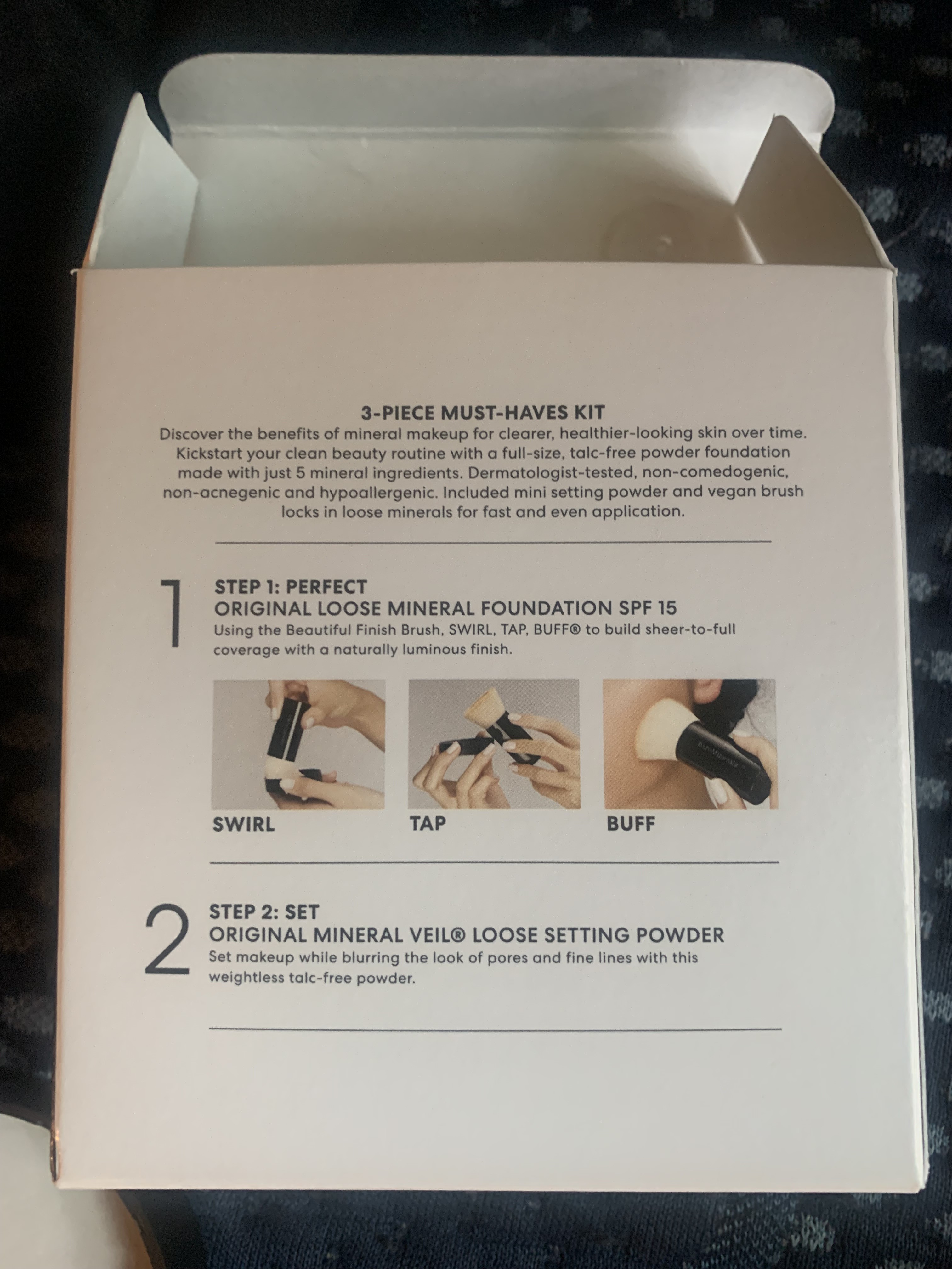 Rear of box